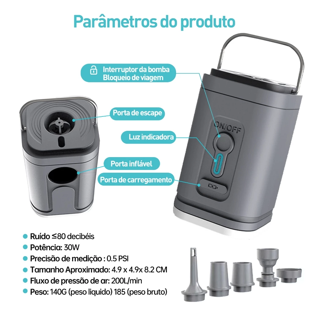 Bomba de Ar Portátil